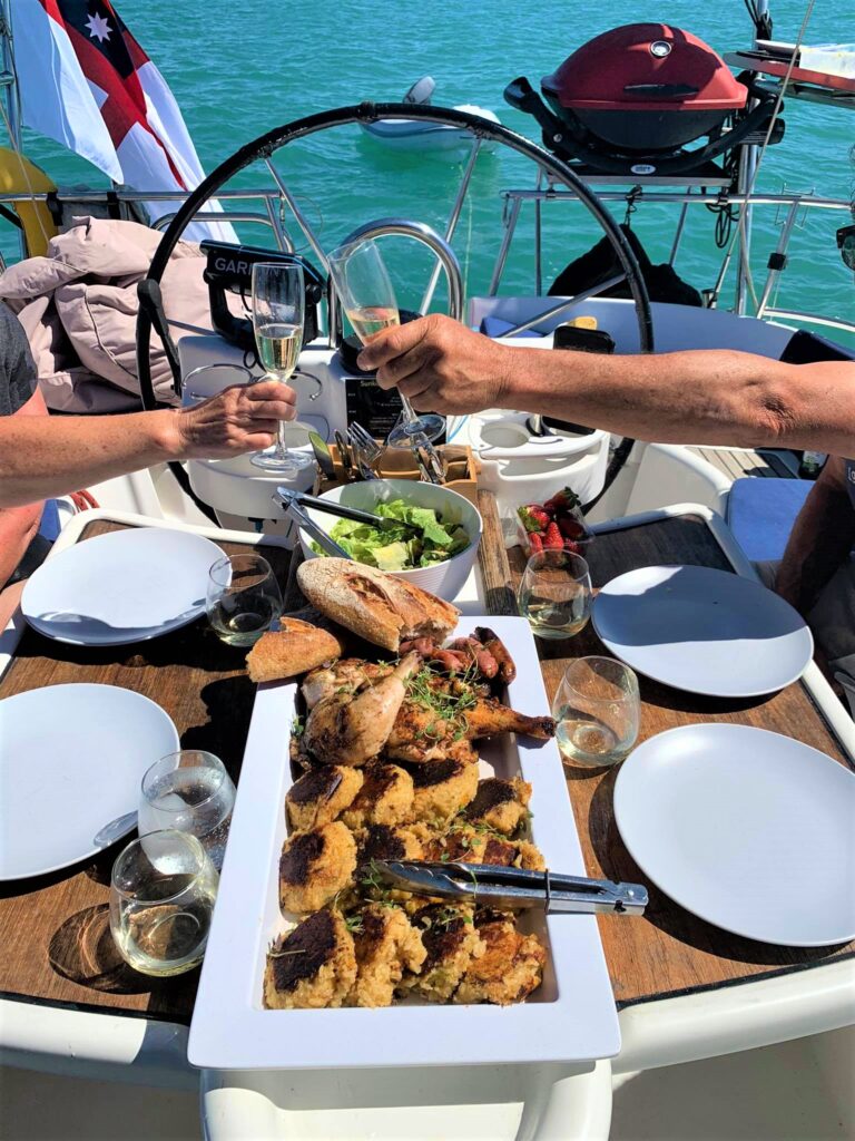 lunch image with toasting